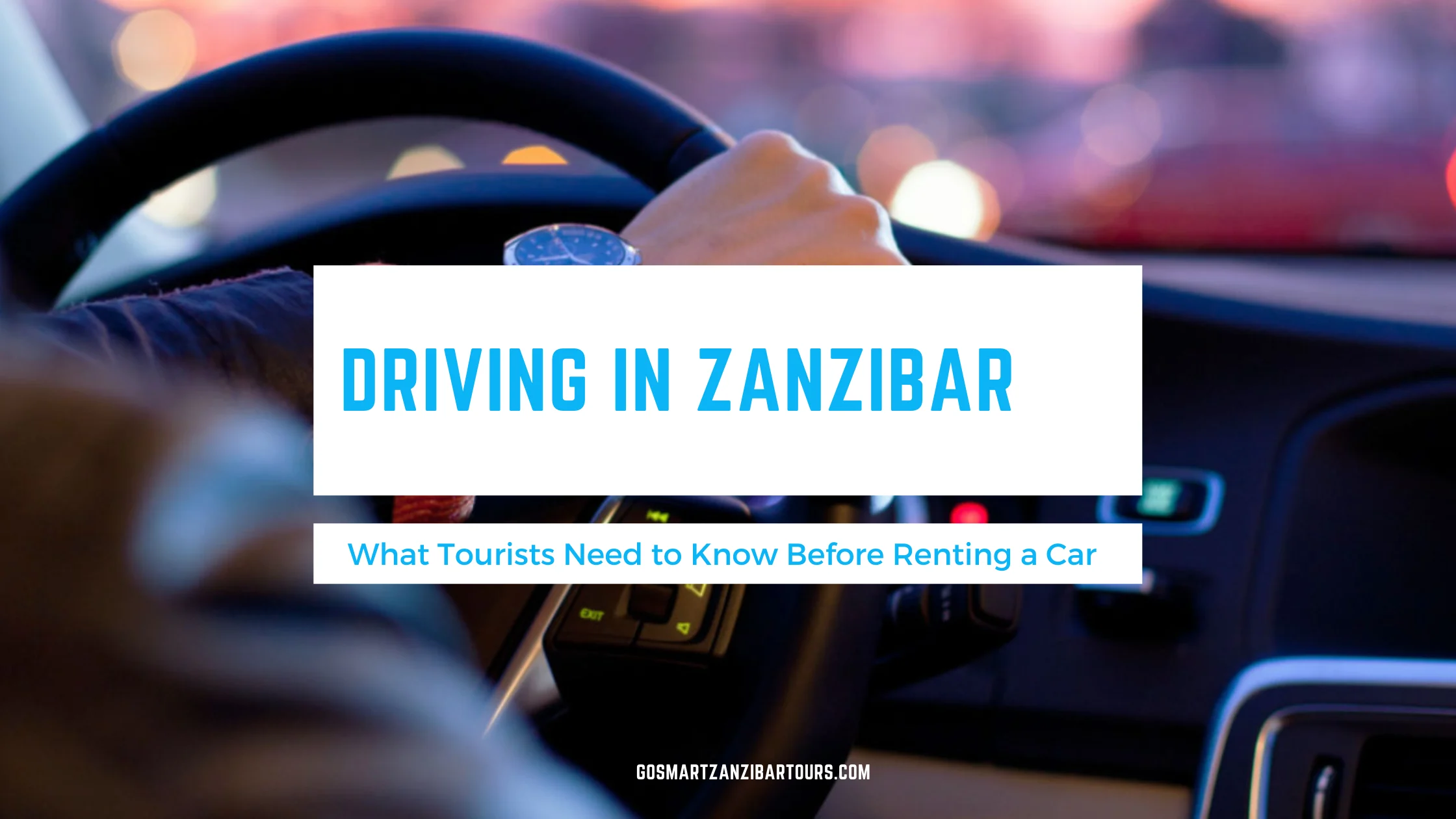 Driving in Zanzibar