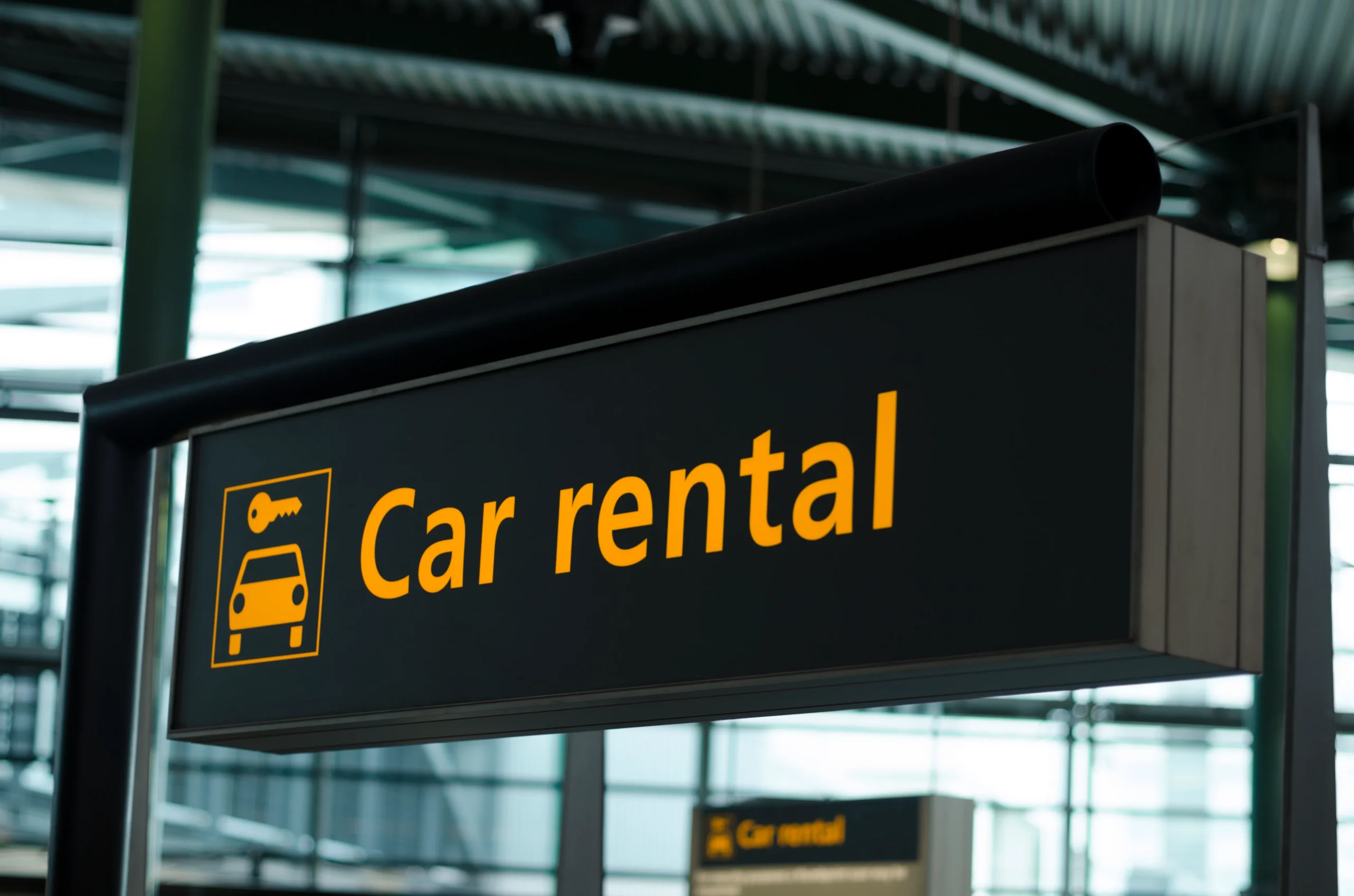 car rental sign scaled