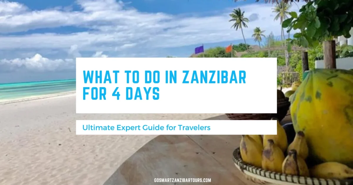 What to Do in Zanzibar for 4 Days